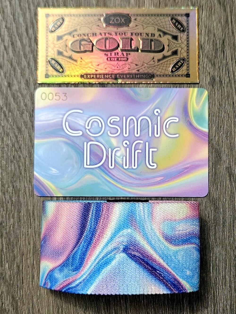 ZOX "COSMIC DRIFT" #53 LIMITED EDITION GOLD REWARD COLLECTIBLE ZOX WALLET NEW